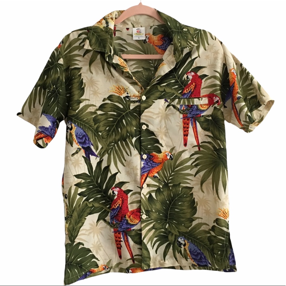 Rima Beachworld Hawaiian button down shirt S